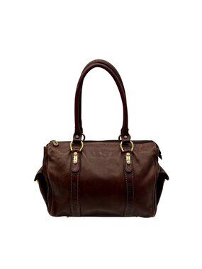 Marino Orlandi Brown Leather Satchel Bag